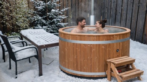 hottub in snow